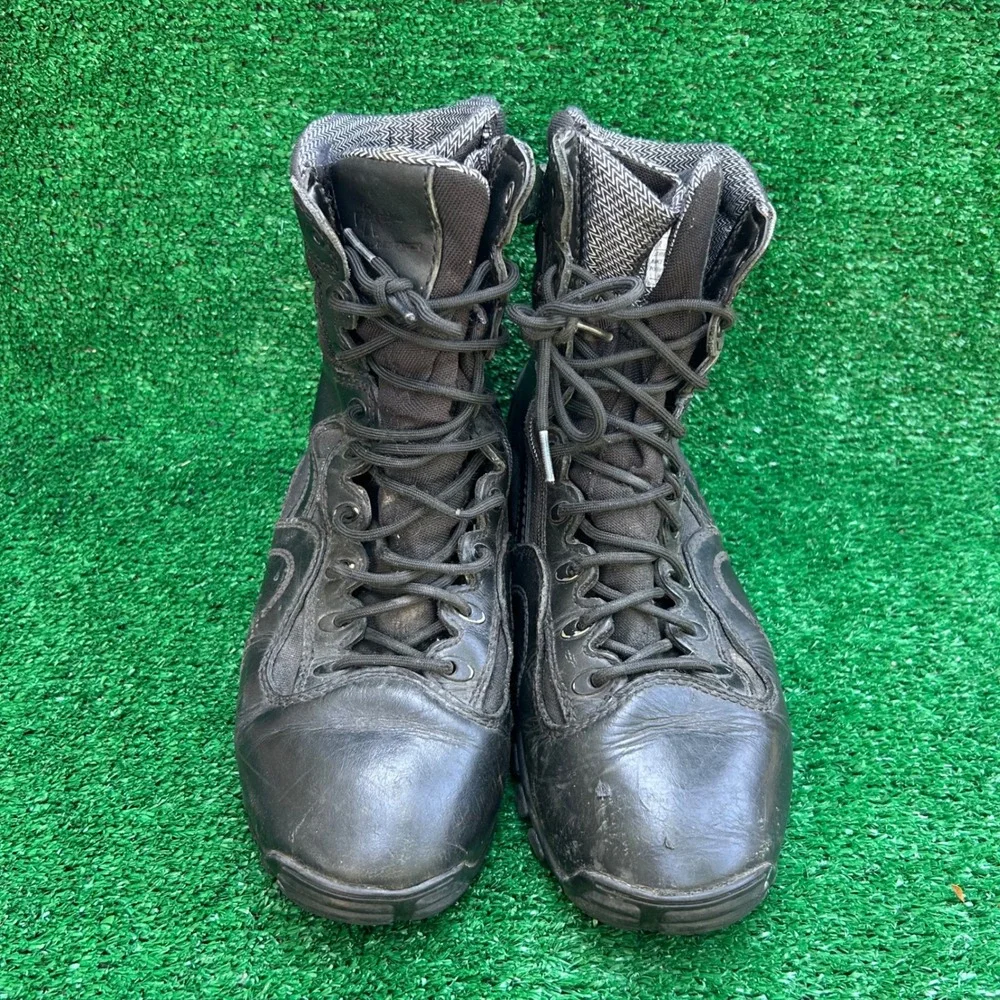 Tactical Research TR960 Khyber Black Leather Waterproof Side Zip Boots Mens 8R